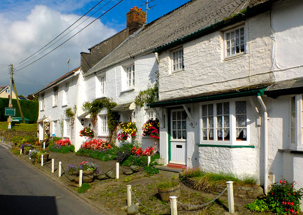 Typical Devon cottages