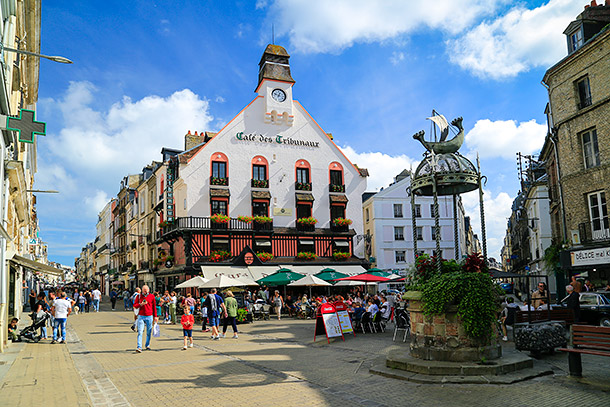 Dieppe's lively old town centre