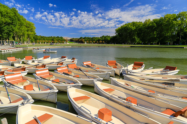 Versailles gardens and boating lake
