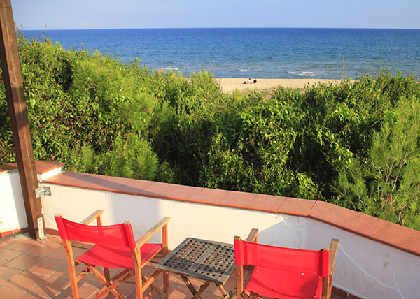 Ribe dei Tessali's private beach