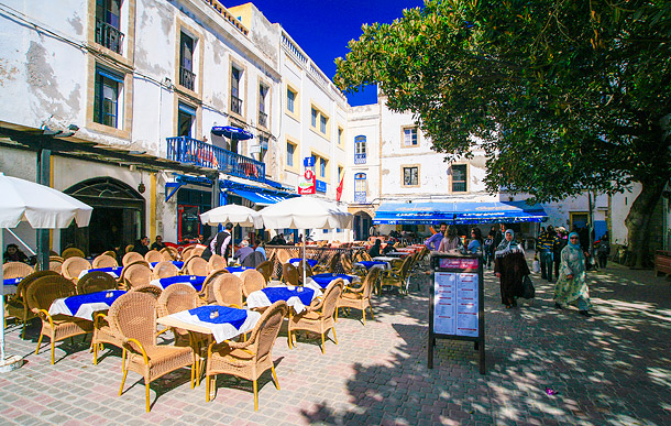 Essaouira town cafes